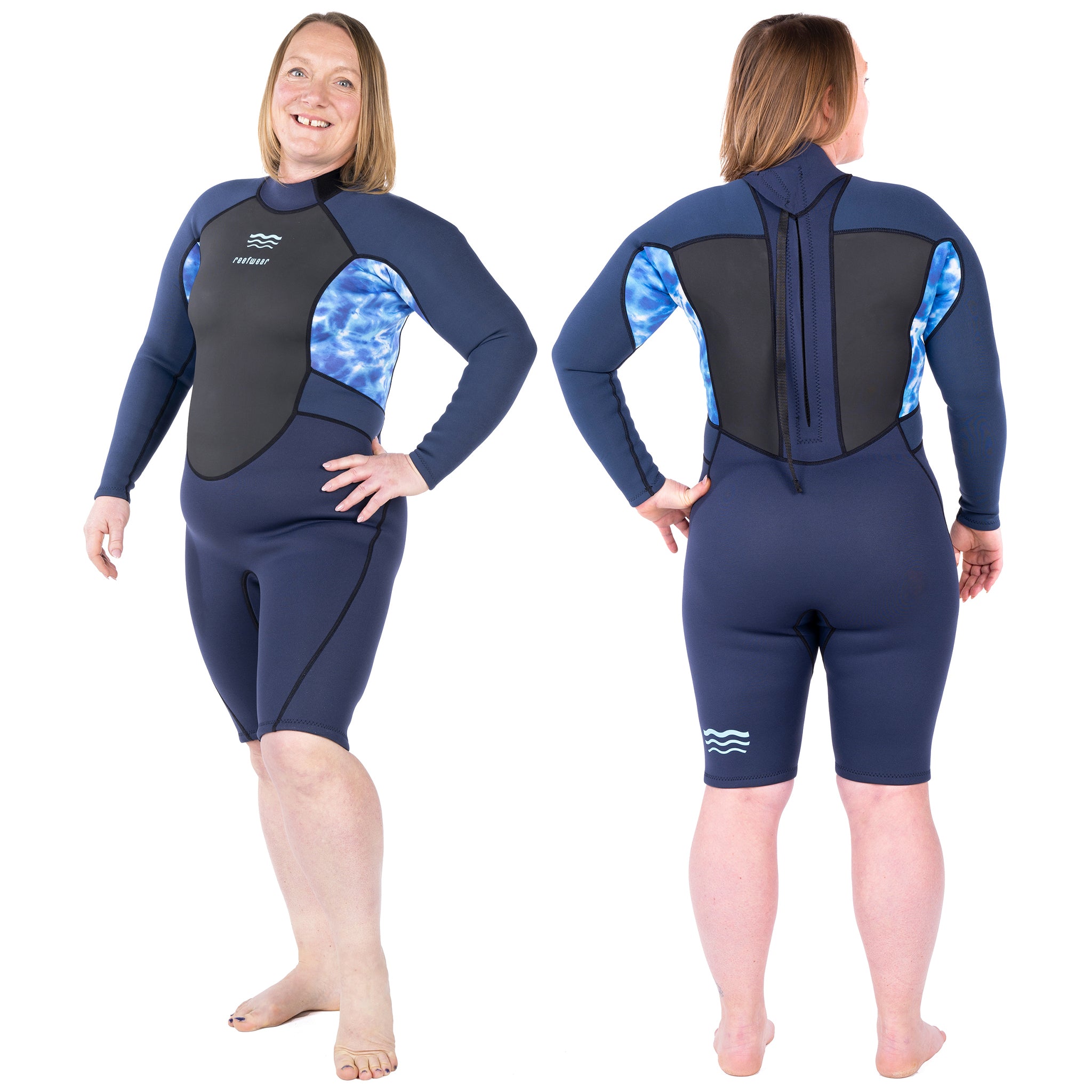 Reefwear Elise 3/2mm Women's Spring Wetsuit | Side and back view