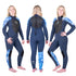 Reefwear Isla 4/3mm Blindstitched Women's Wetsuit | Side and Back details showing patterned panels