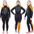 Reefwear SWM 3/2mm Blindstitched Women's Swim Wetsuit | Front, Back & Side views