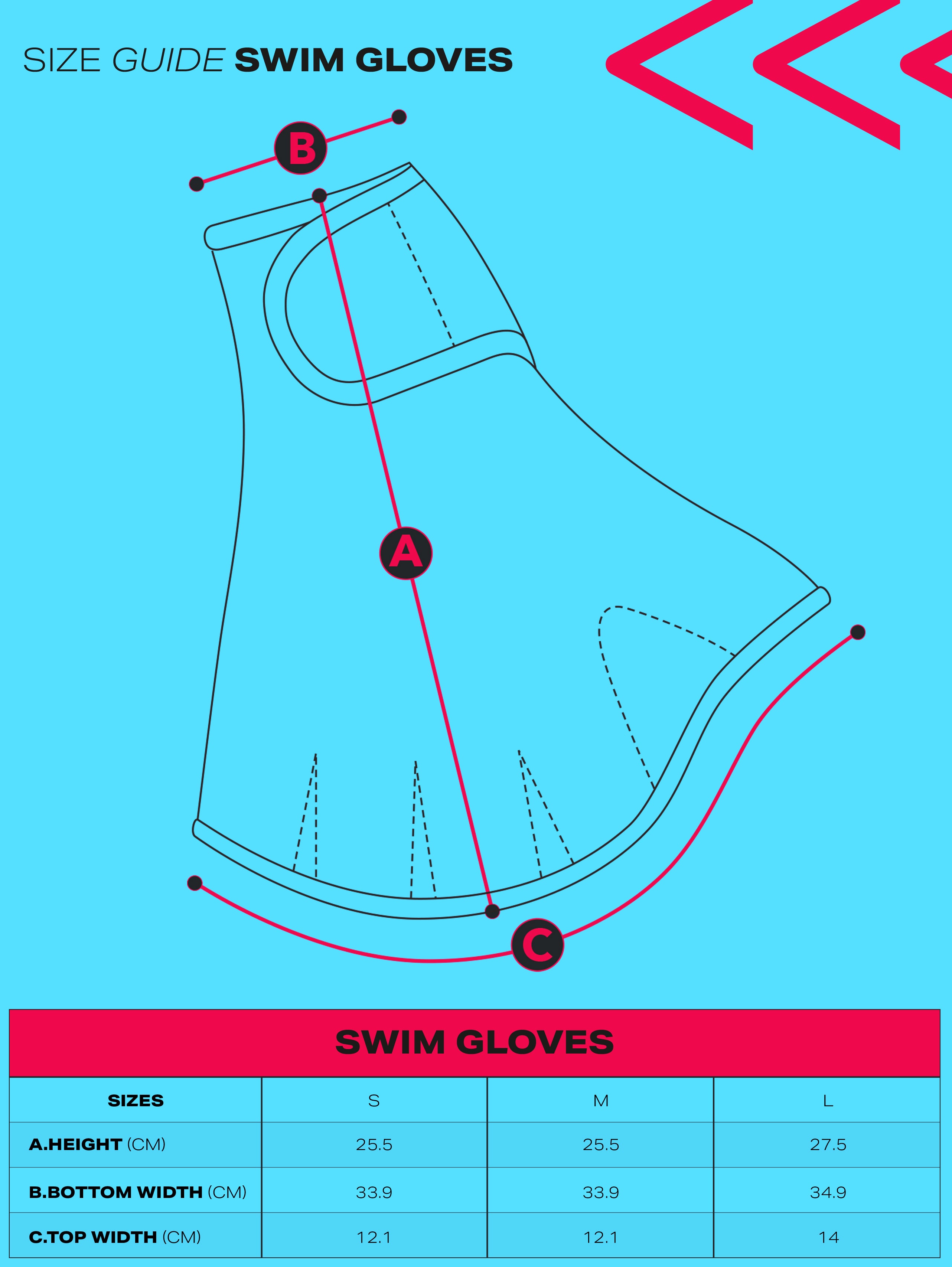 Aquasphere Webbed Swimming Glove Size