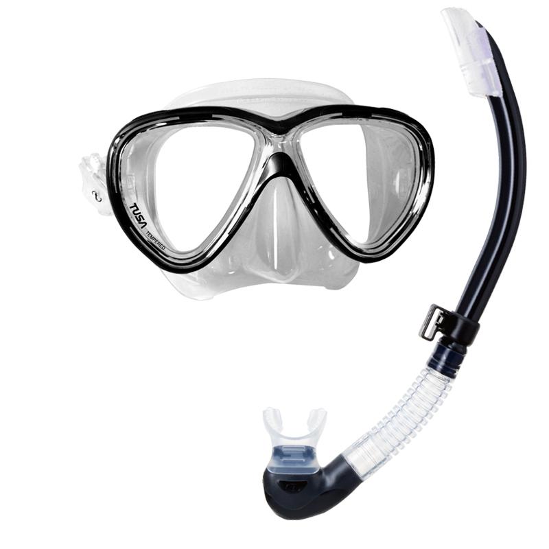 Tusa Freedom One Mask & Platina II Set | Black