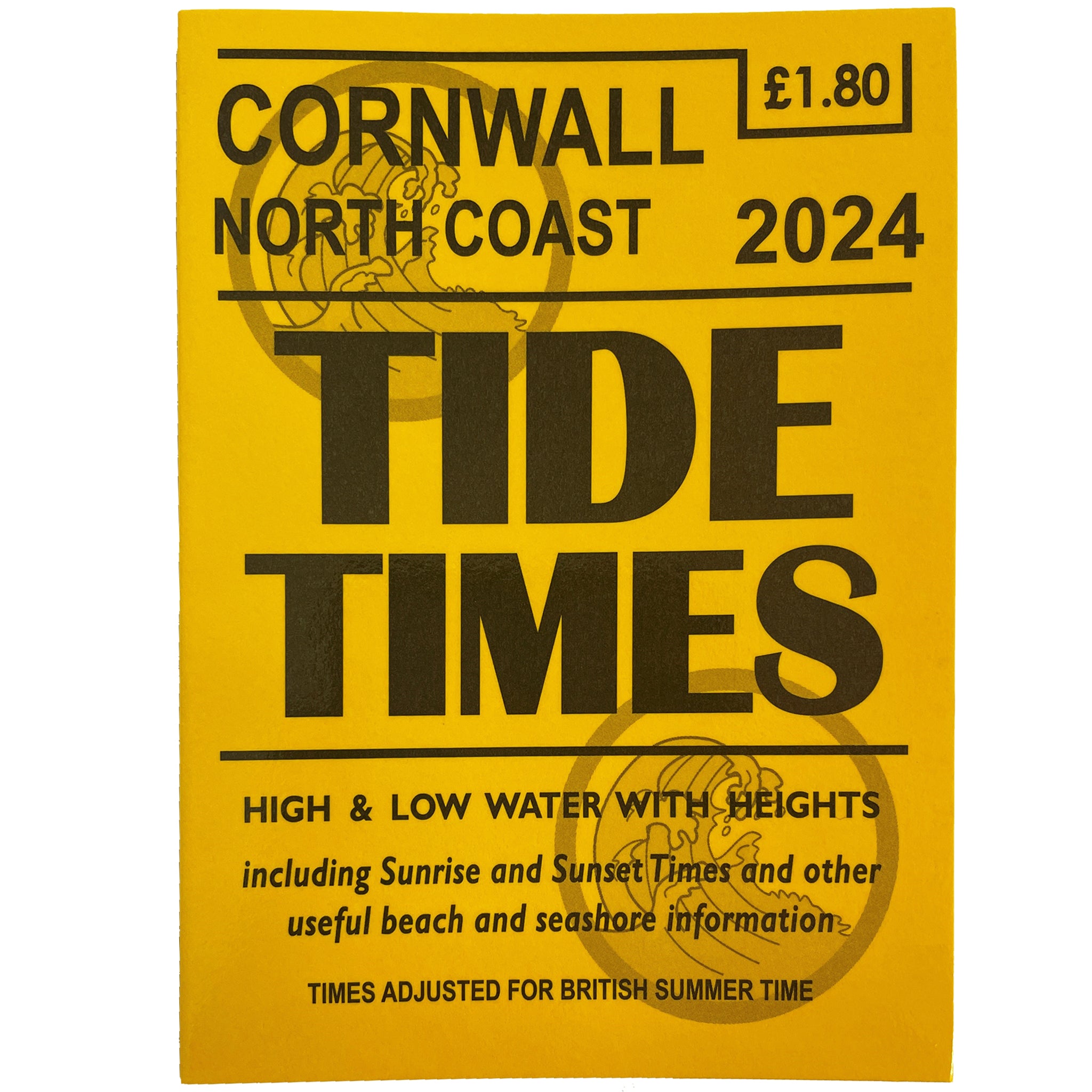 2024 Tide Time Tables for the North Cornwall Coast