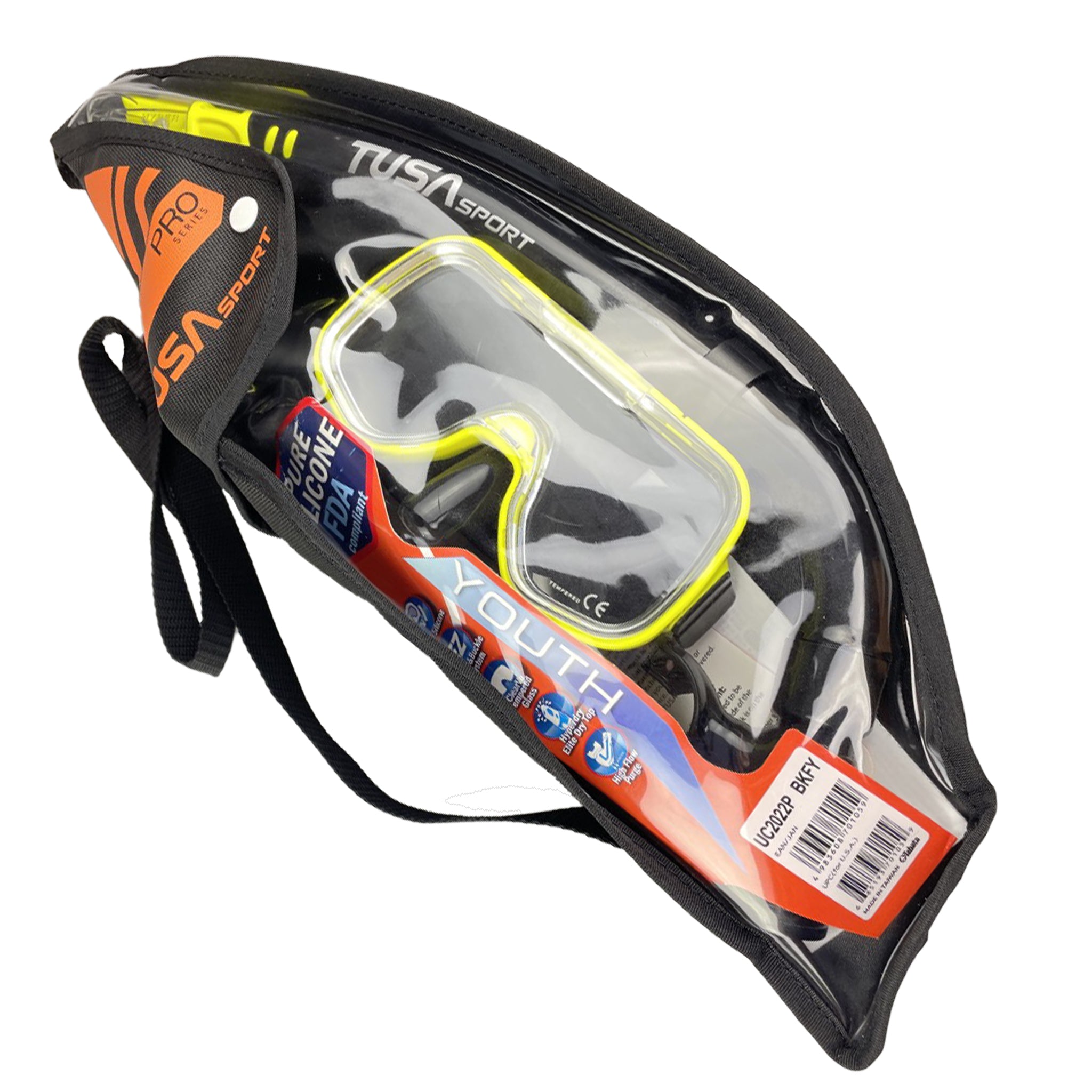 Tusa Mini-Kleio Mask & Dry Snorkel Set - In Carry Bag