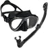 Cressi Big Eyes Evolution Mask & Alpha Ultra Dry Snorkel | Black