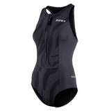 Zone3 Women's Yulex® Sleeveless Swimsuit Obsidian Black/Grey