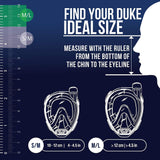 Cressi Baron Adult Full Face Snorkelling Mask | How to measure for size guide