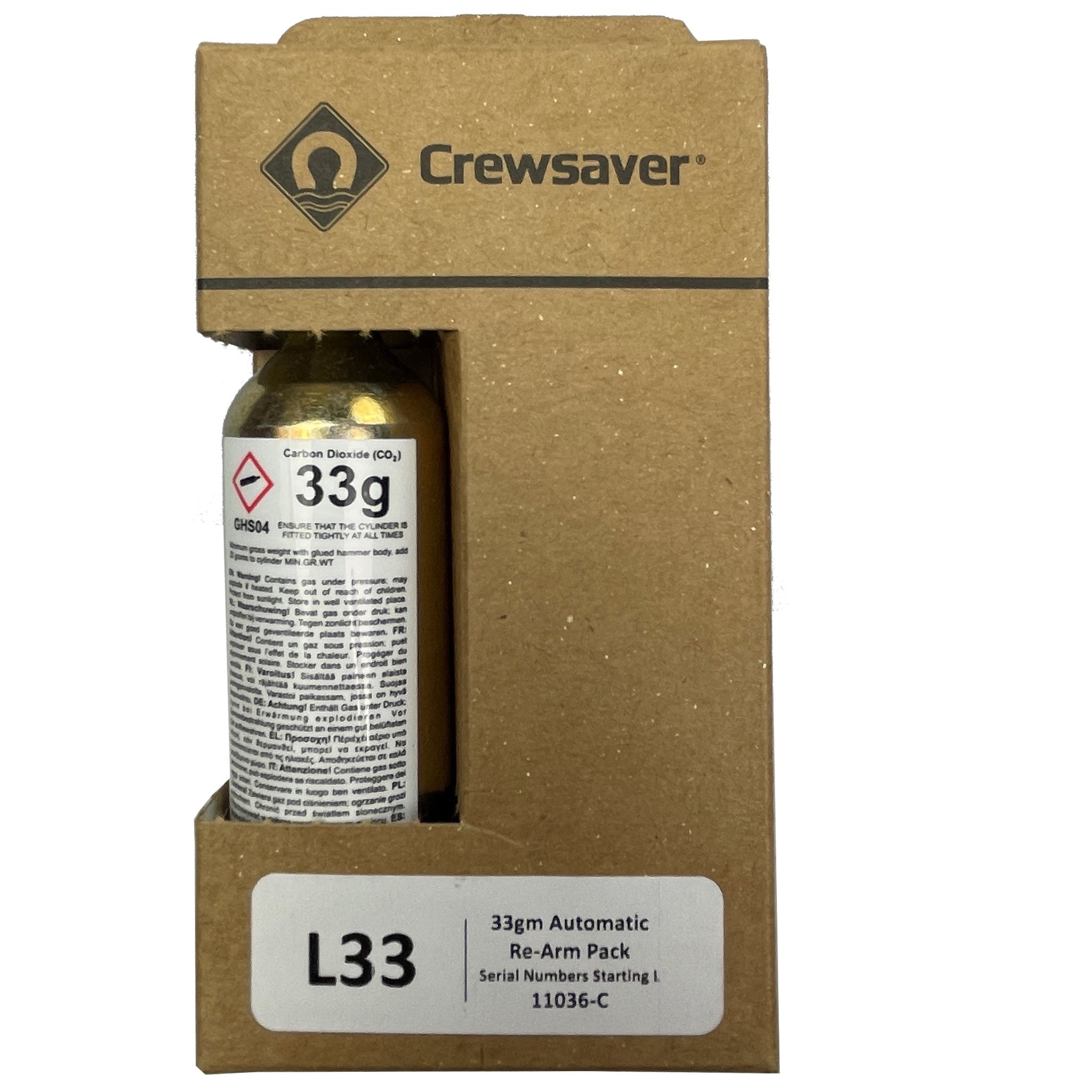 Crewsaver Auto Inflation Re-Arming Kit for Crewfit Sport 165N, CWX & CSR 150N Lifejacket