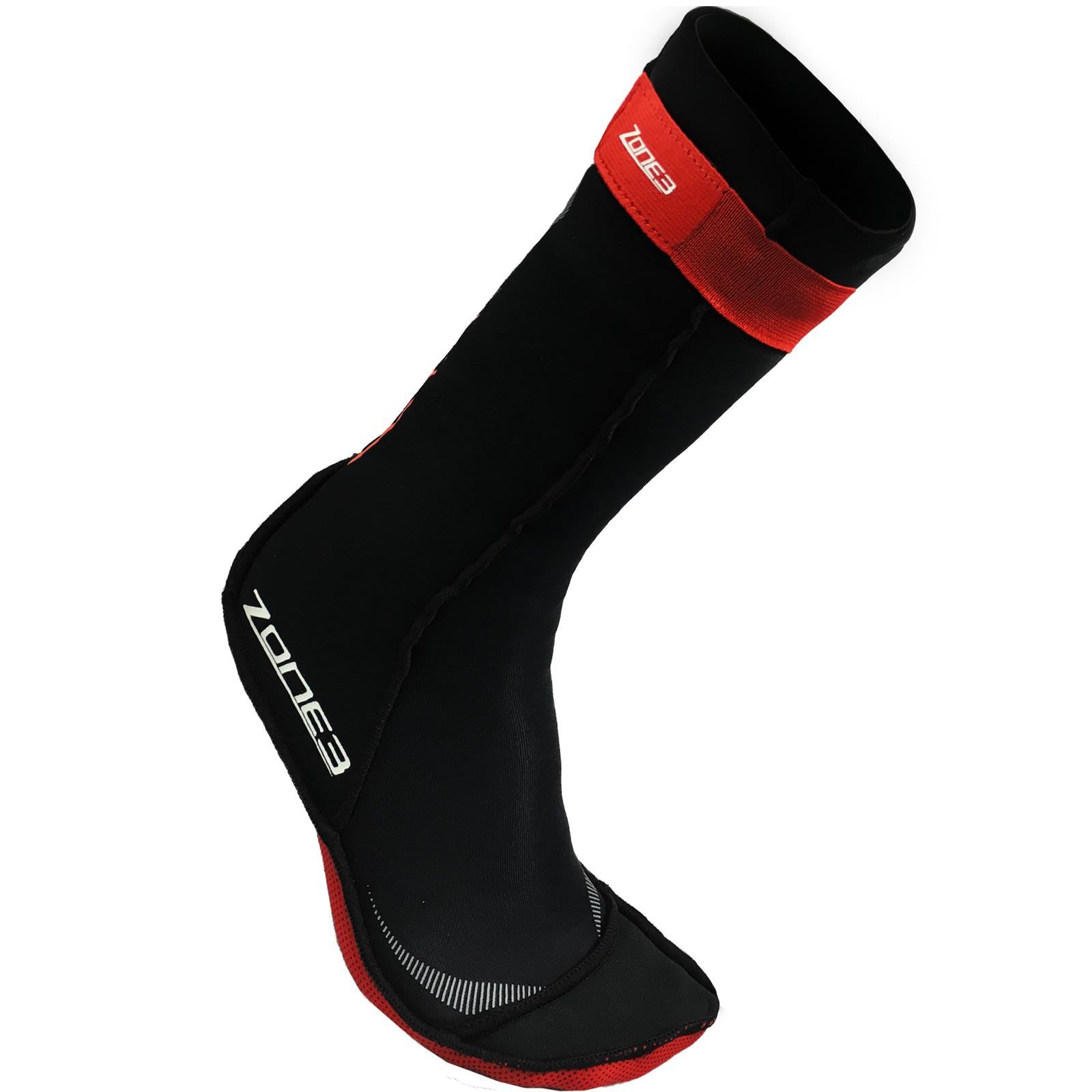 Zone3 Neoprene Swim Socks | Black/Red