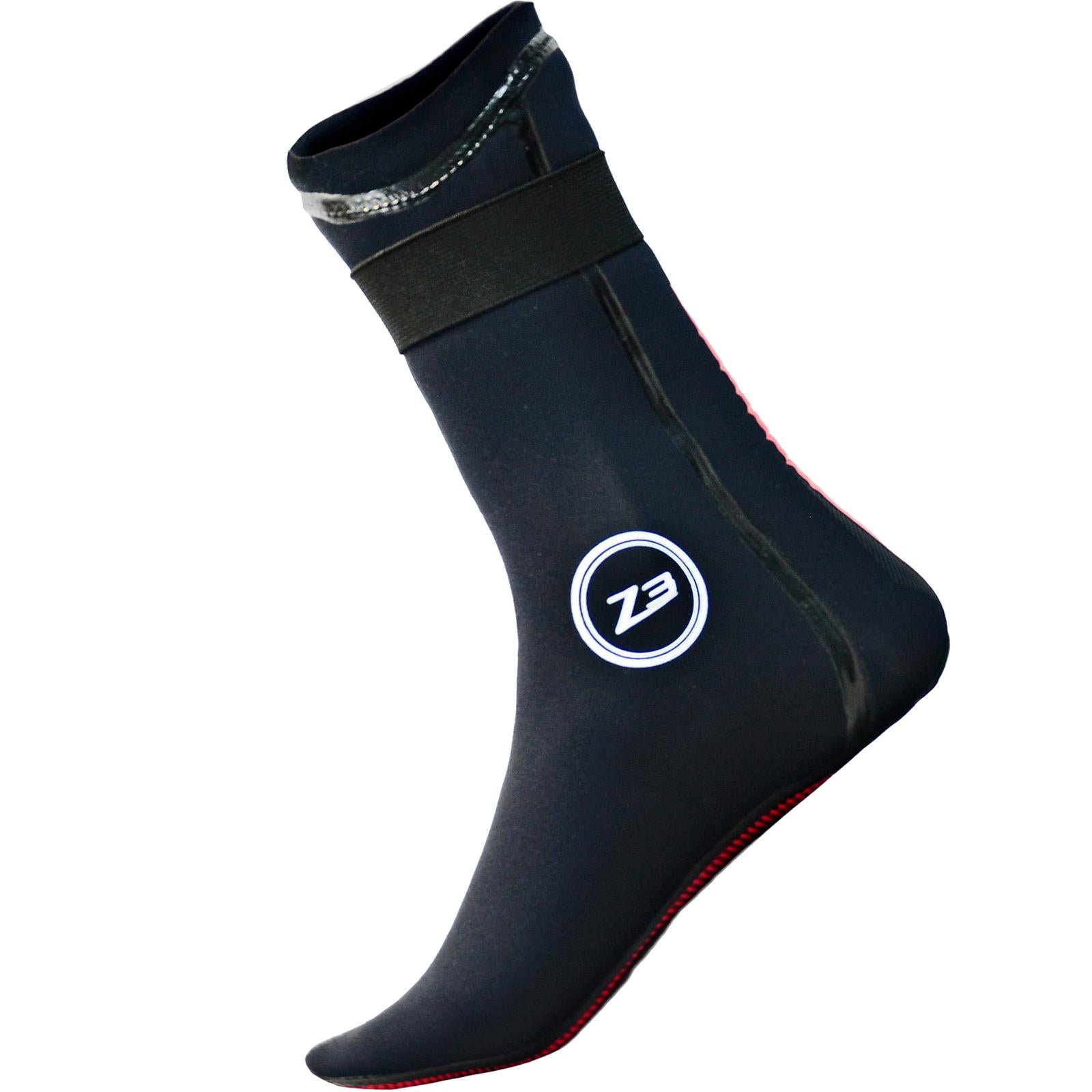 Zone3 Neoprene Heat Tech Swim Socks | Inside