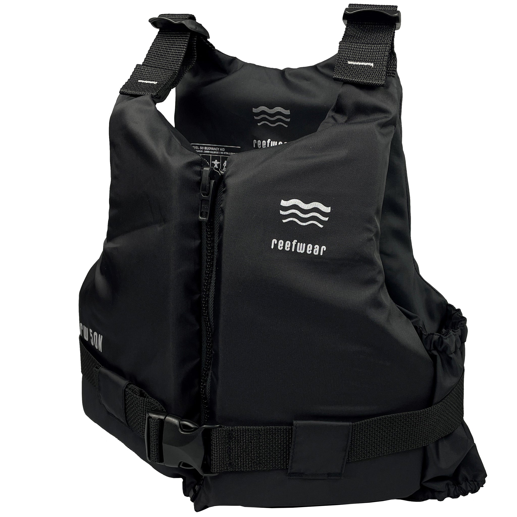 Reefwear Sport 50N Buoyancy Aid Black | Quarter