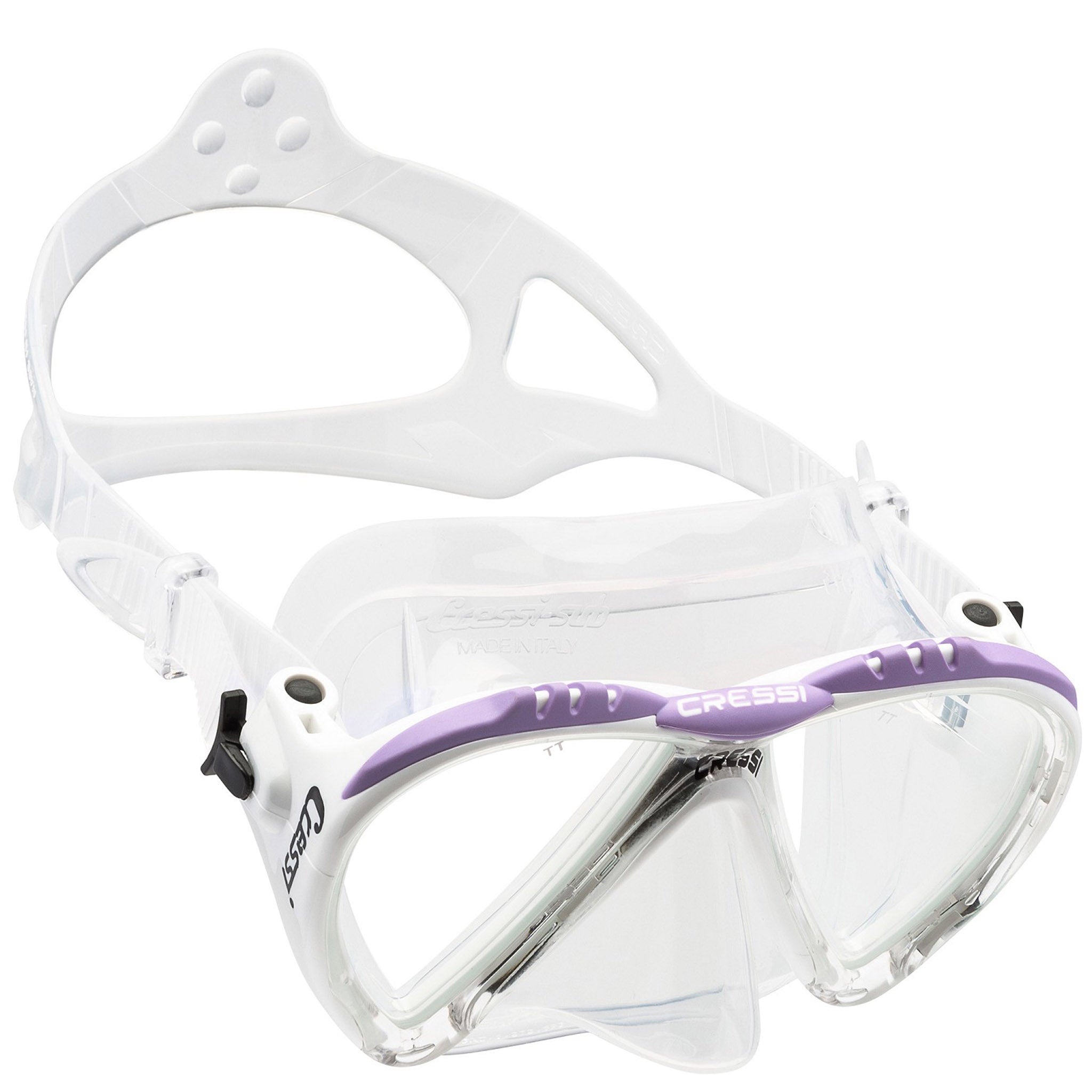 Cressi Lince Diving and Snorkelling Mask | White/Lilac