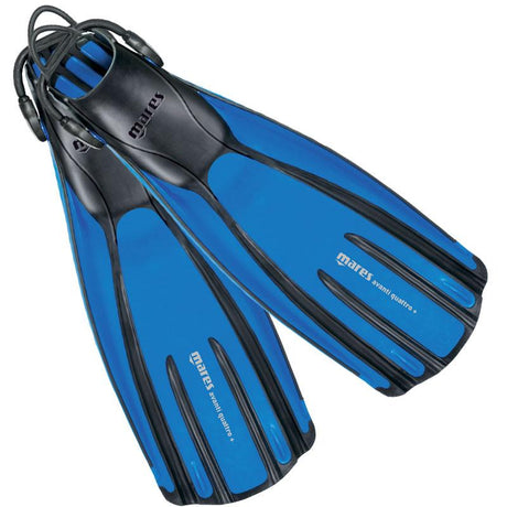 Mares Avanti Quattro Plus Scuba Diving Fins, blue
