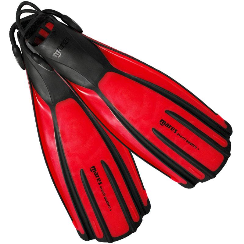 Mares Avanti Quattro Plus Scuba Diving Fins, Flame