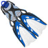 Mares X-Stream Scuba Diving Fins | With Bungee Strap | Blue