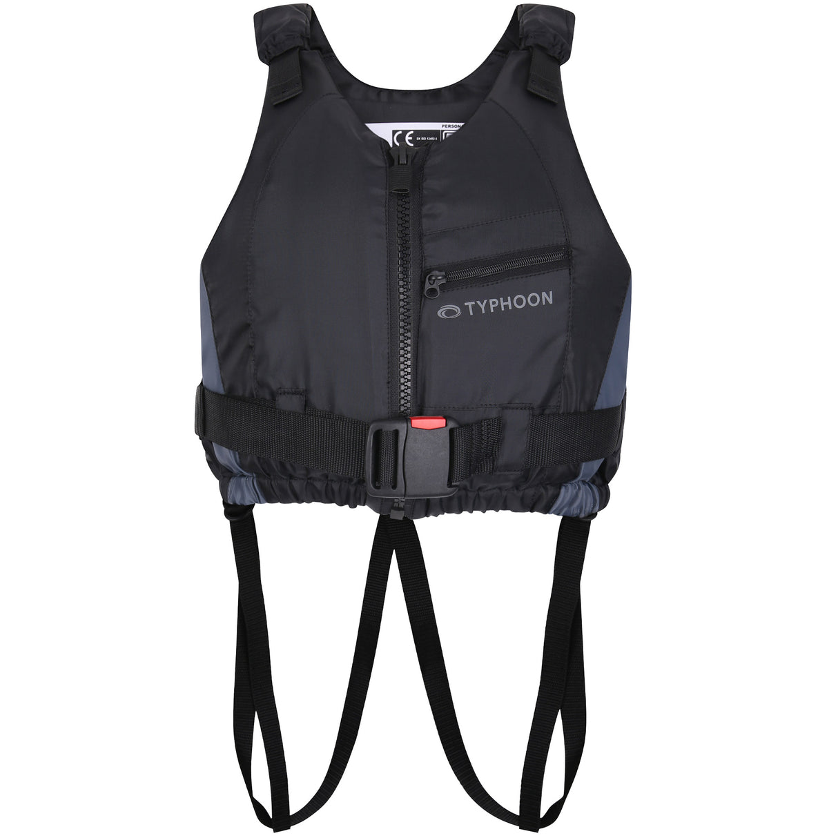 Typhoon Amrok 50N Buoyancy Aid for SUP, Kayak or Dinghy | Black | Crotch Straps
