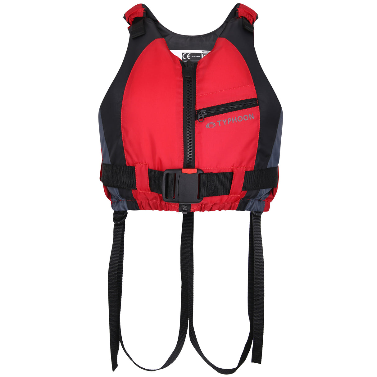 Typhoon Amrok 50N Buoyancy Aid for SUP, Kayak or Dinghy - Red/Black | Crotch Straps