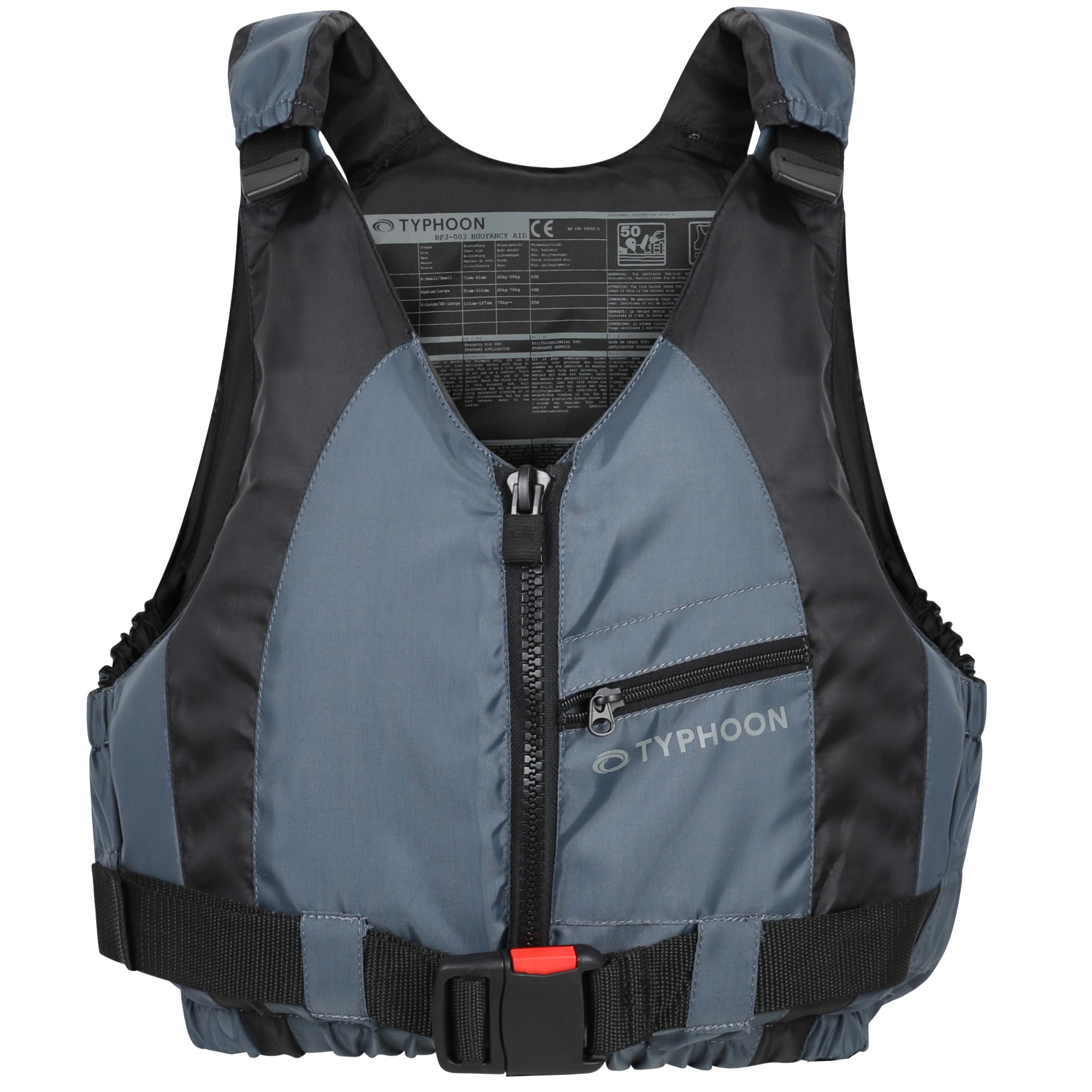 Typhoon Amrok 50N Buoyancy Aid for SUP, Kayak or Dinghy | Graphite/Black - Front