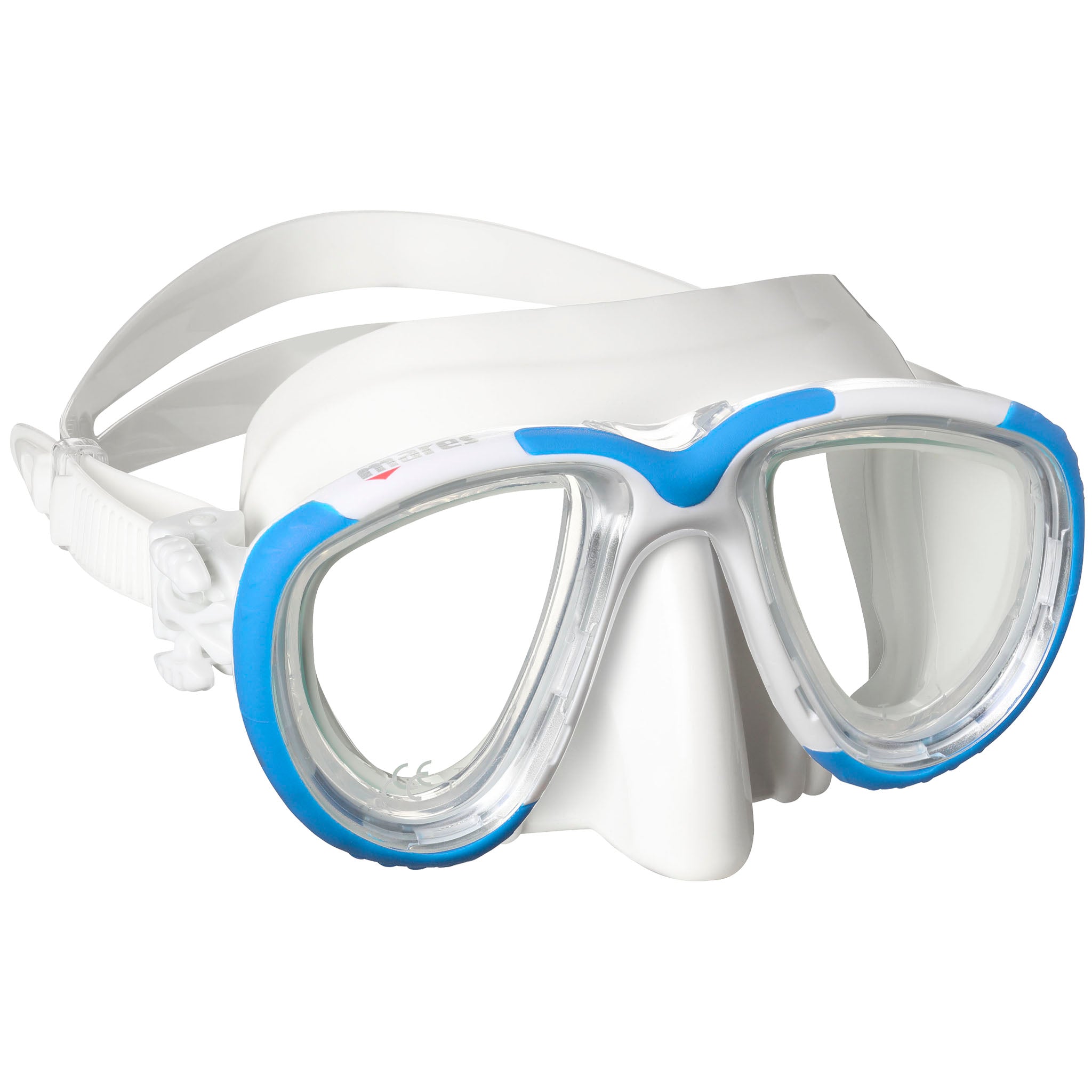 Mares Tana Diving, Snorkelling and Freediving Mask - White Blue White