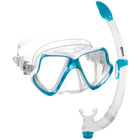  Wide Vision Snorkelling Set | Aqua/White