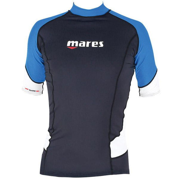 Mares - Rash Guard Manches Courtes Homme - Protection UPF 50+ - Séchage Rapide - Pour Sports Nautiques