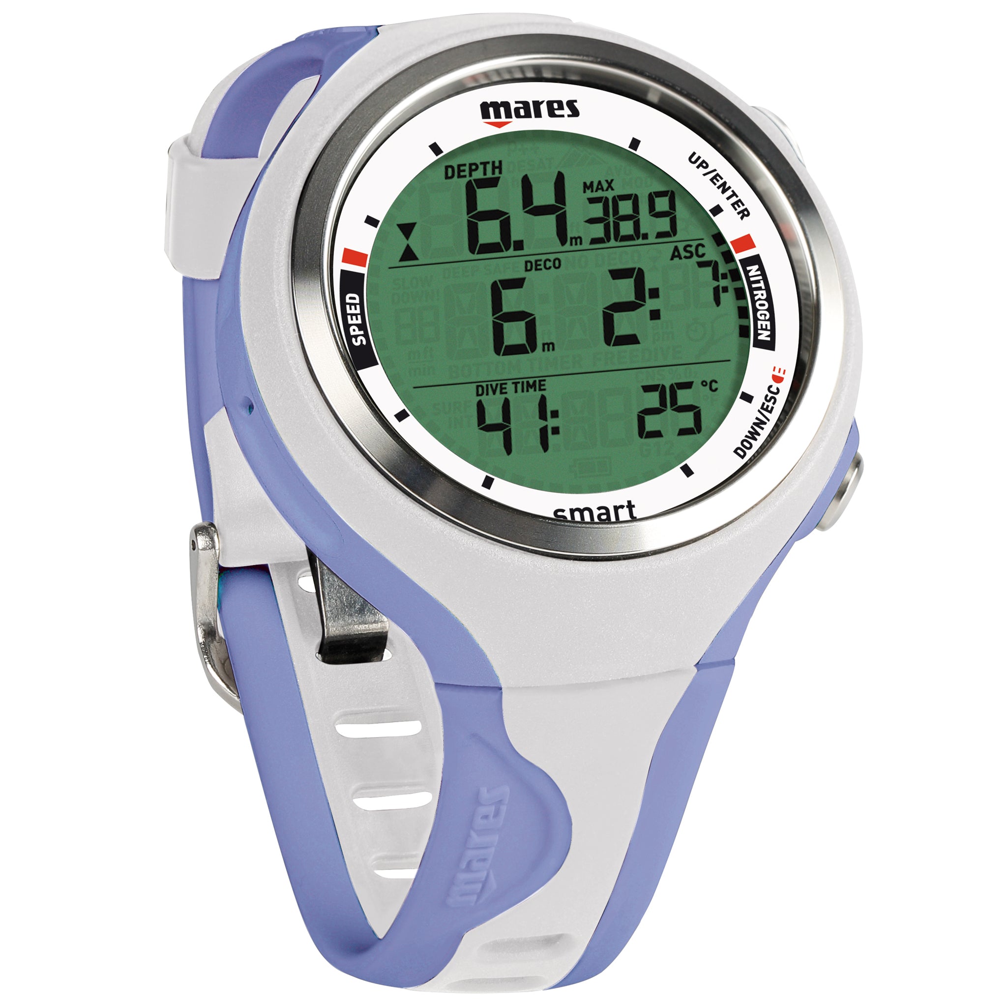 Mares Smart Dive Computer Lilac And White, wrist computer