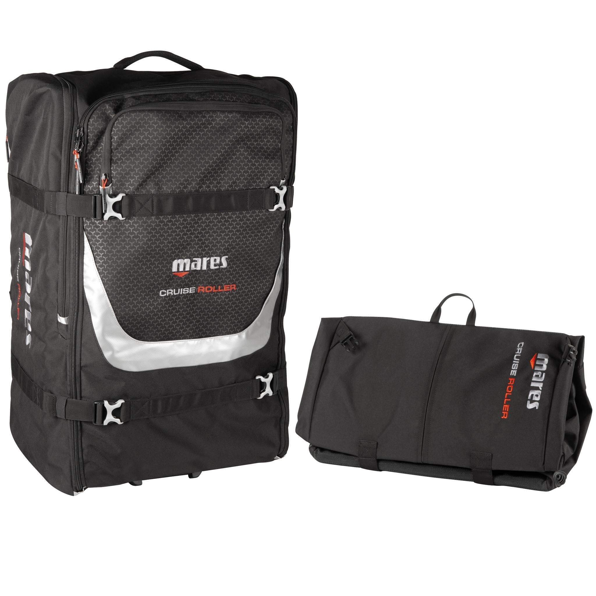 Mares Cruise Roller Foldaway Wheeled Dive Bag | Packed and Folded