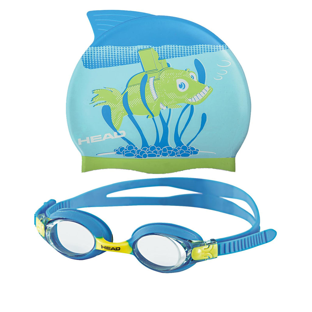 Head Meteor Character Goggles & Cap Set Fish Watersports Warehouse