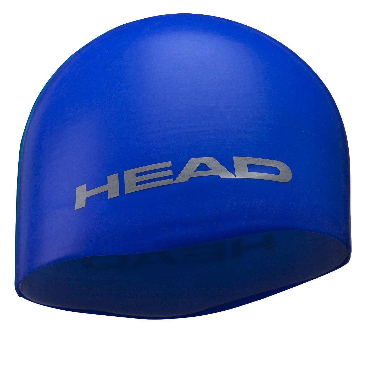 Head Moulded Silicone Swim Cap | Royal Blue