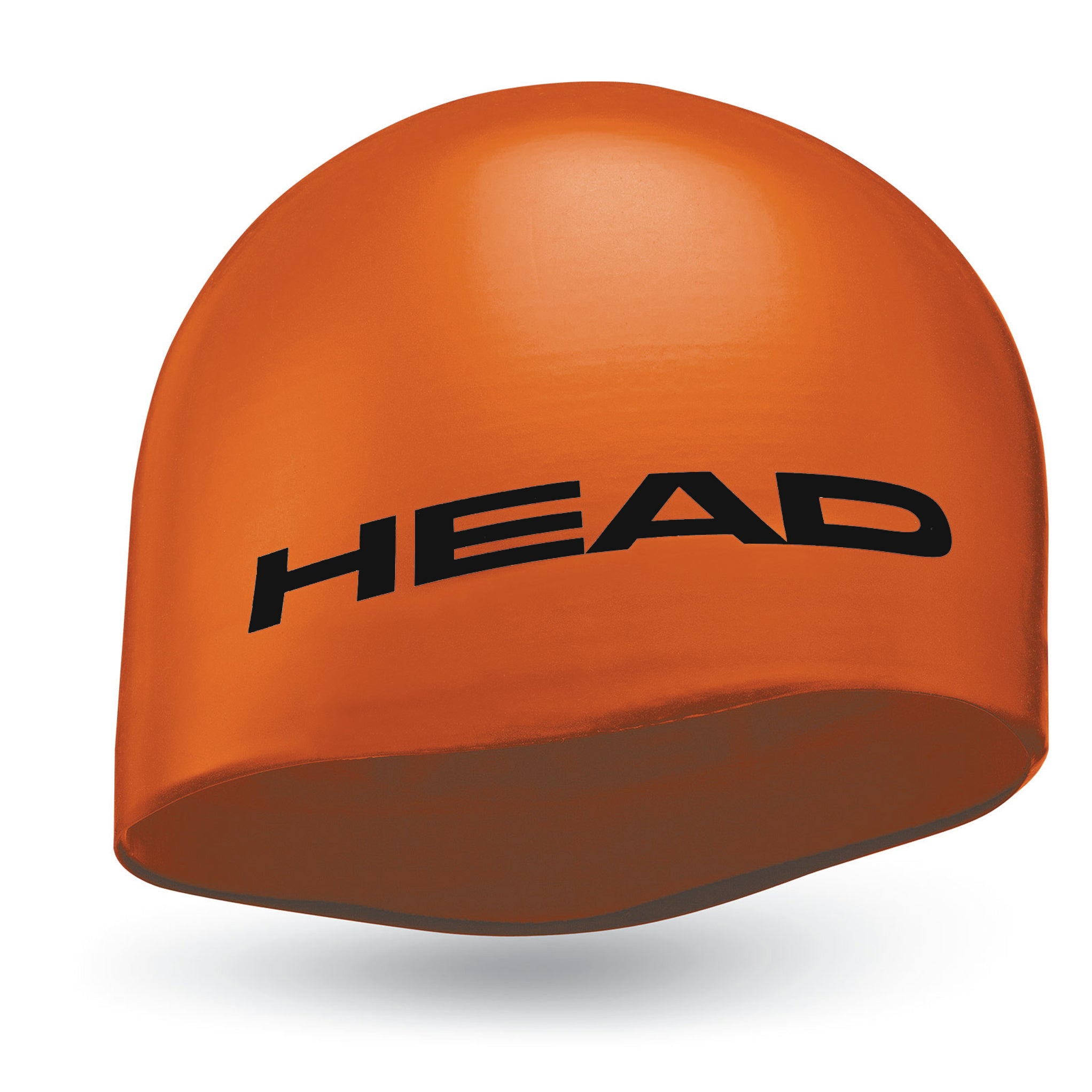 Head Moulded Silicone Swim Cap | Orange