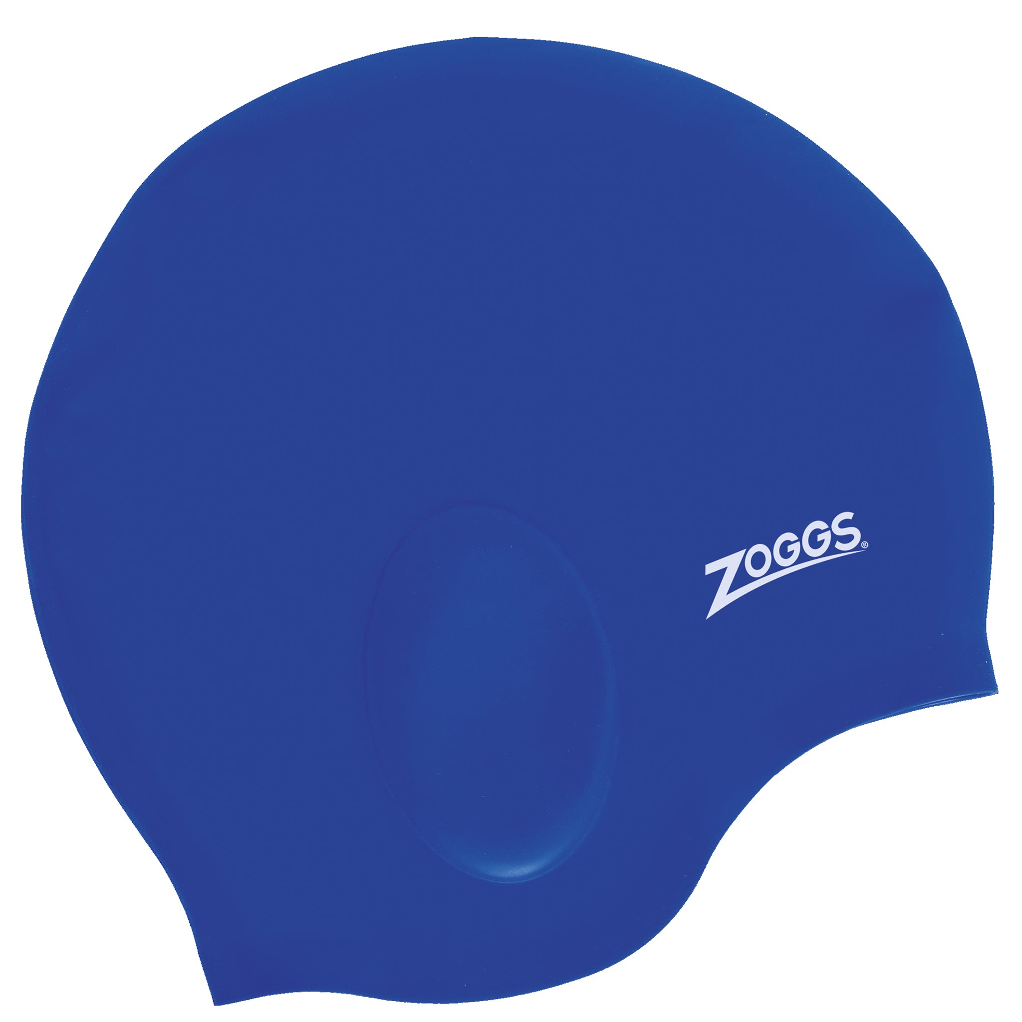 Zoggs Ultra-Fit Silicone Swimming Cap for Ear Coverage | Blue