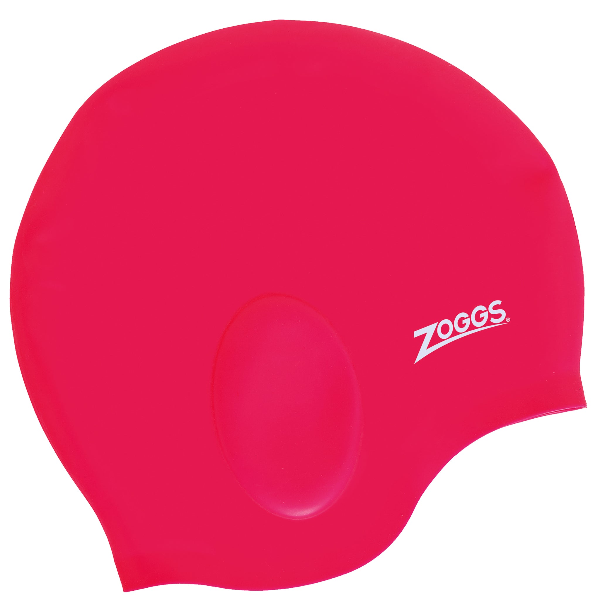 Zoggs Ultra-Fit Silicone Swimming Cap for Ear Coverage | Pink