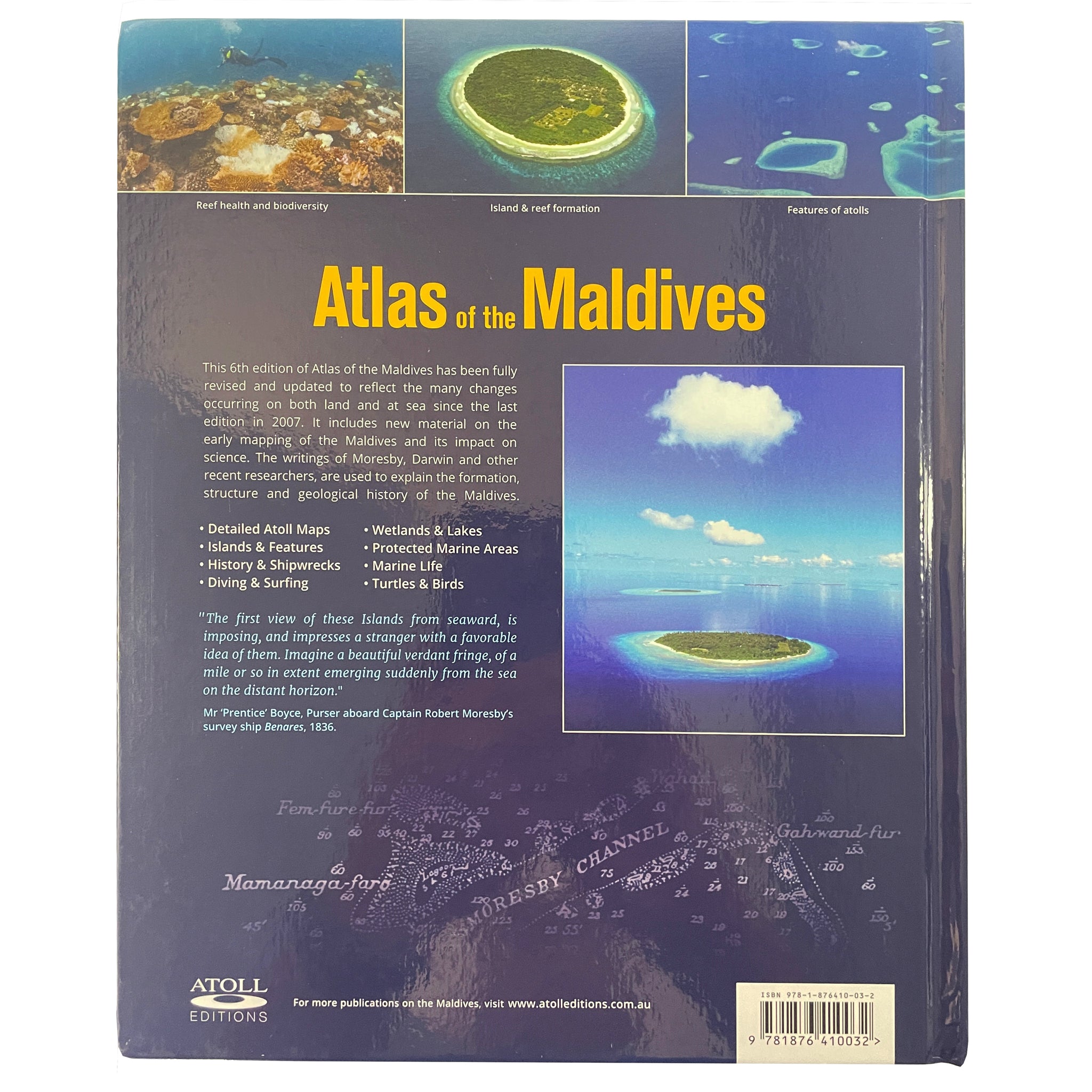Atlas of the Maldives for Travellers, Divers & Sailors | Rear Cover