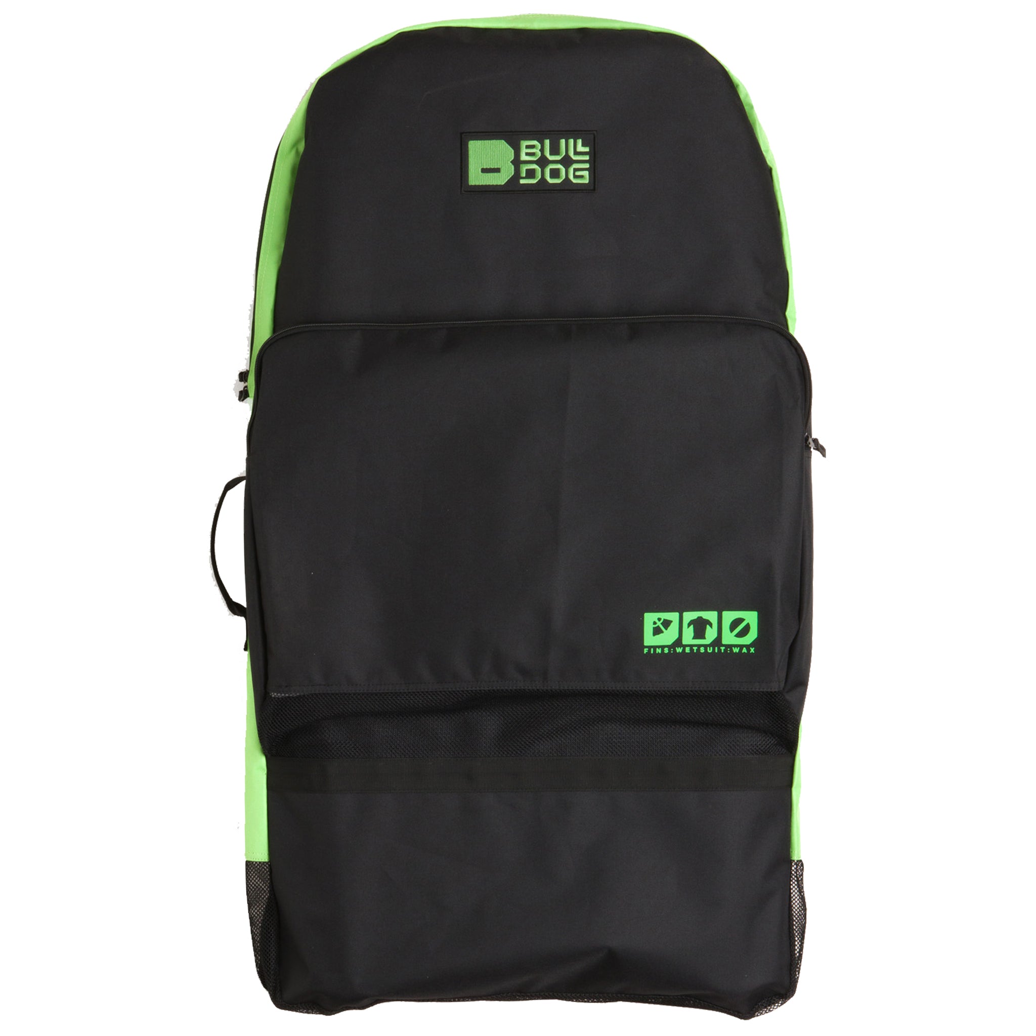 Bulldog Bodyboard Bag - Black/Neon Green