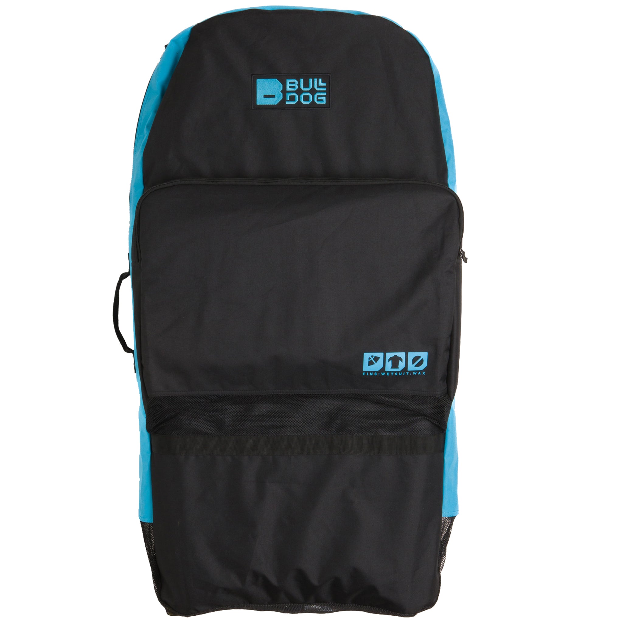 Bulldog Bodyboard Bag Triple - Black/Cyan