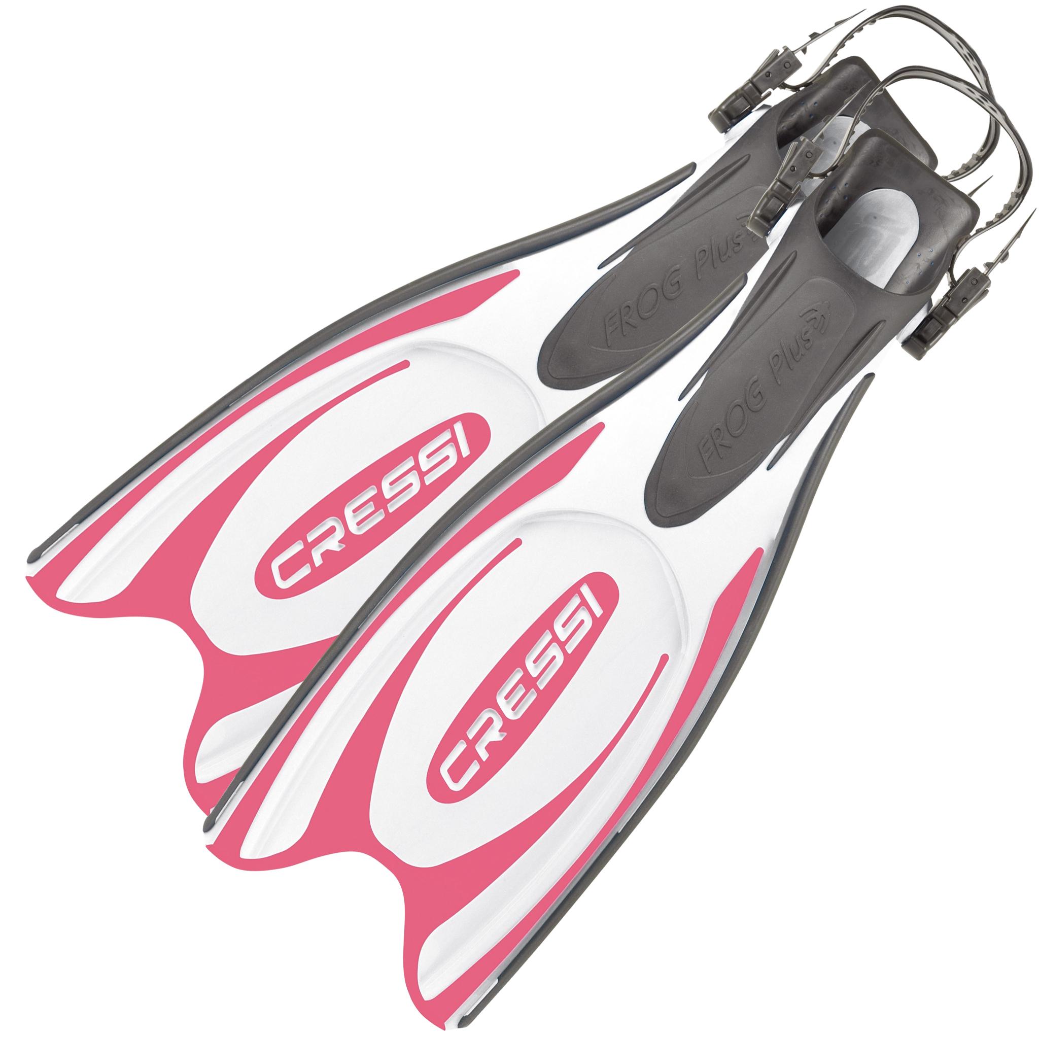 Cressi Frog Plus Diving and Snorkelling Fins | Pink/White