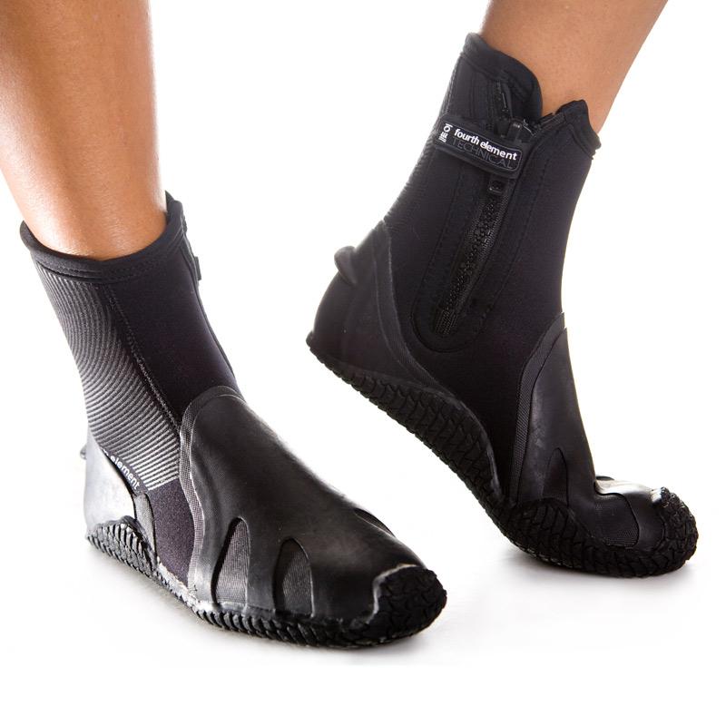 Fourth Element Pelagic Wetsuit Boots | Modeled