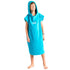 Robie Robes Junior Original Towelling Beach Changing Robe Poncho - Blue Atoll Front