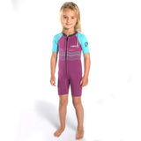 C-Skins Baby C-KID Waves Shortie Wetsuit | Violet/Cyan