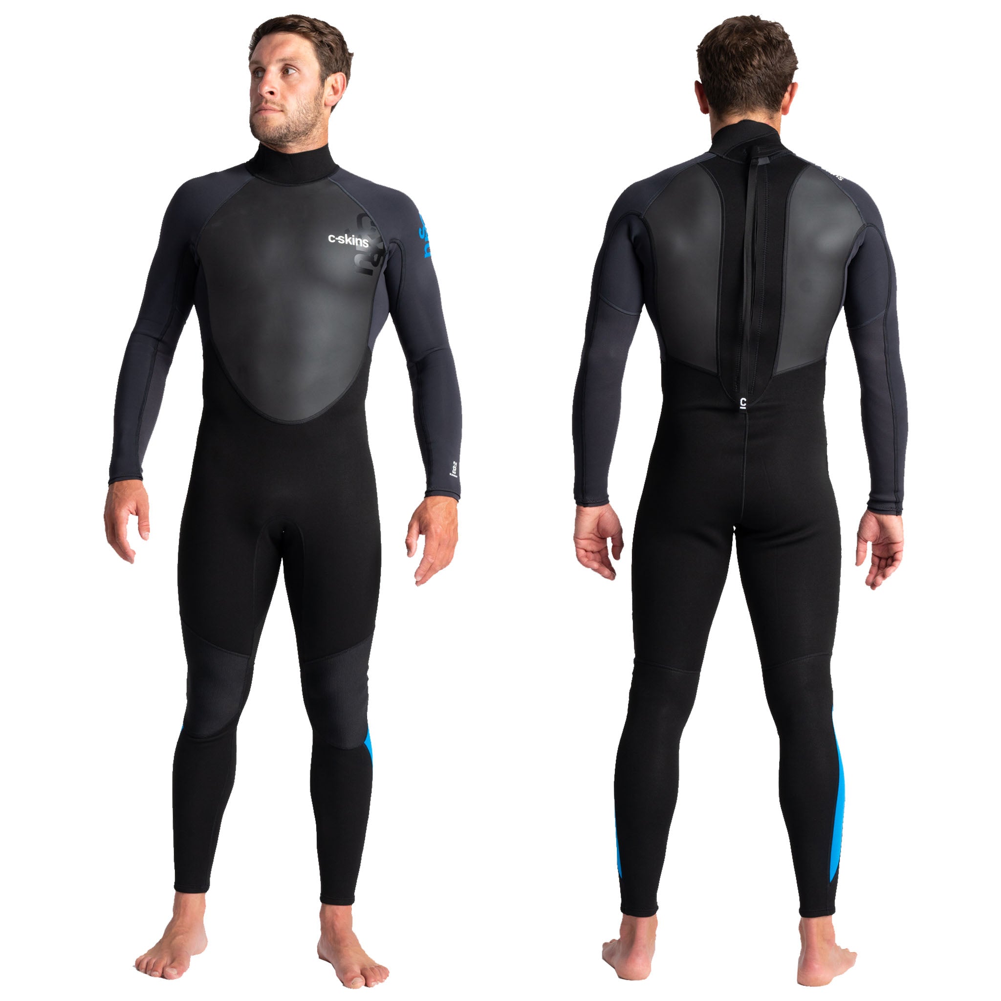 C-Skins Element 3/2mm Men's Wetsuit | Front & Back