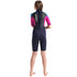 C-Skins Element Junior Boys and Girls 3/2mm Shortie Wetsuit | Slate/Magenta Back