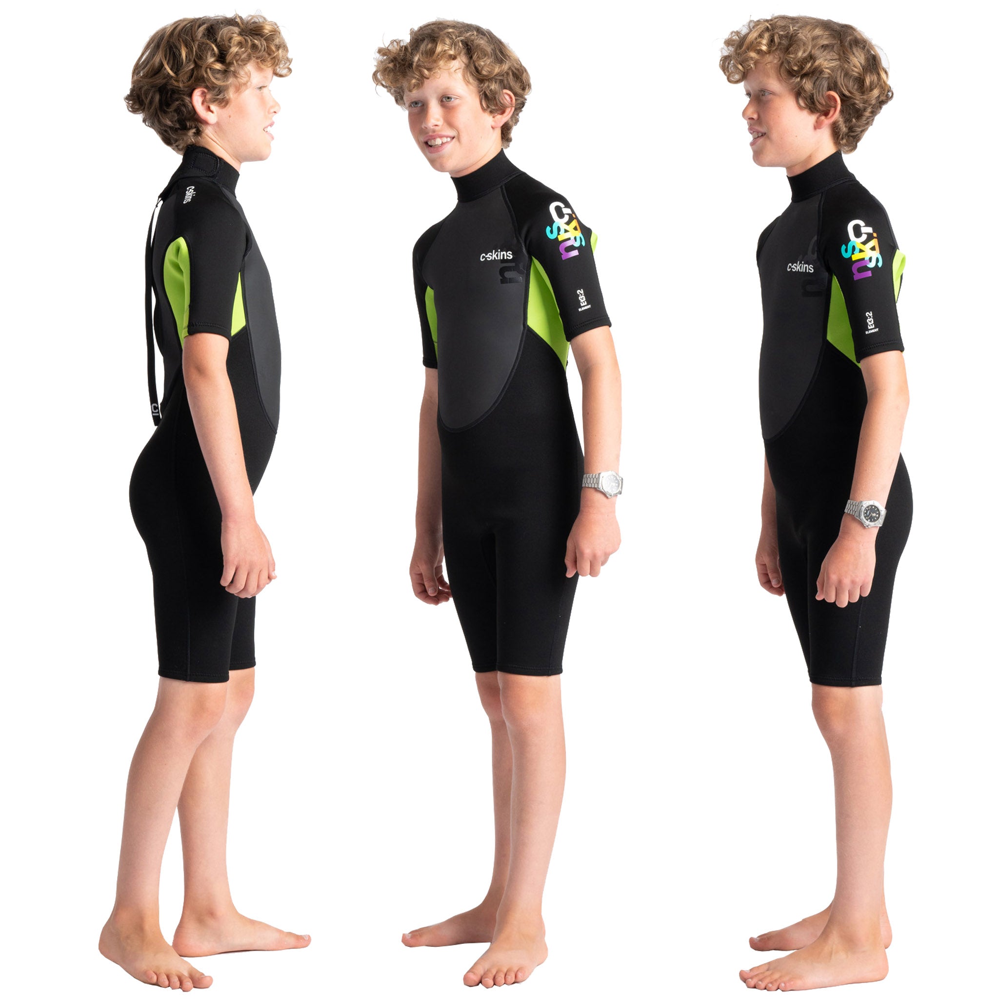 C-Skins Element Junior Boys and Girls 3/2mm Shortie Wetsuit