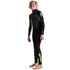 C-Skins Element Junior Boys & Girls 3/2mm Wetsuit in Black and Lime - Side