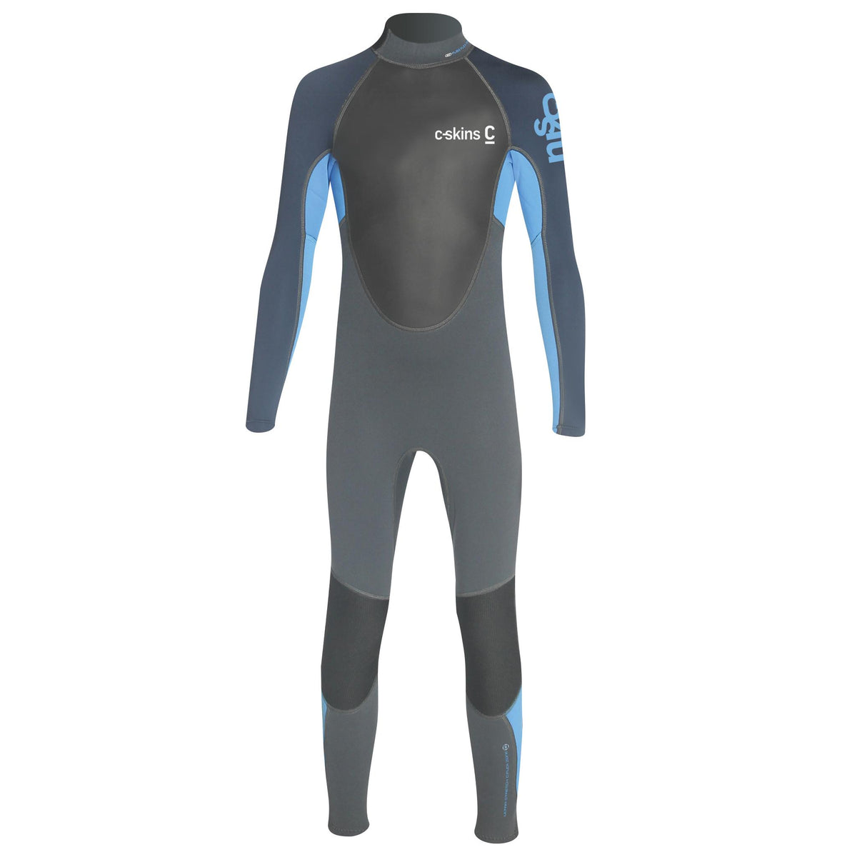 C-Skins Element Junior Boys & Girls 3/2mm Wetsuit | Graphite/Cyan