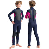 C-Skins Element Junior Unisex 3/2mm Steamer Wetsuit - Slate/Magenta/Multi