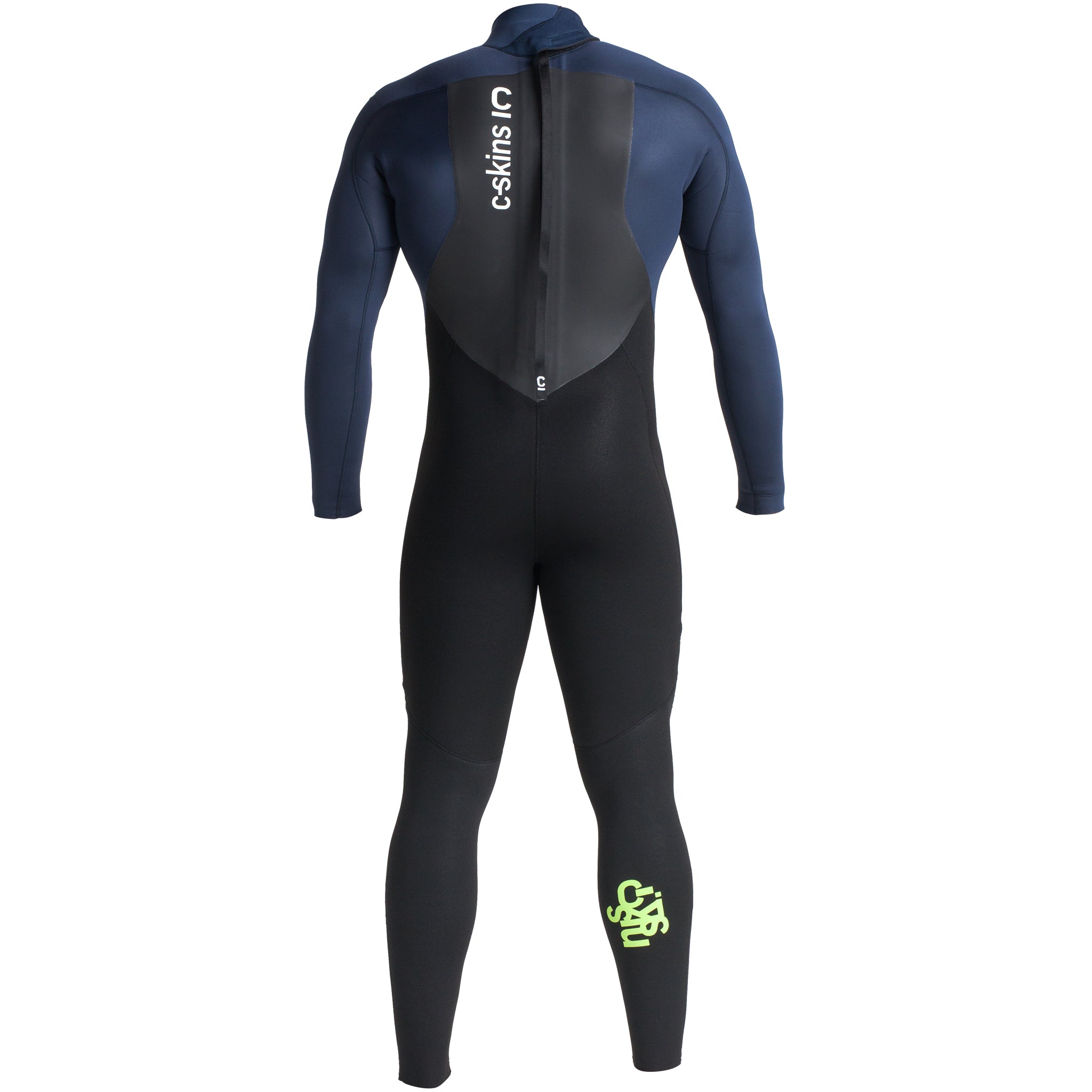  C-Skins Legend 4/3mm Wetsuit | Back Black/Bluestone/Lime