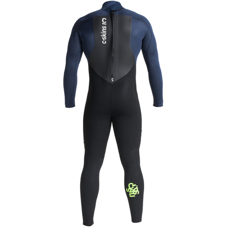  C-Skins Legend 4/3mm Wetsuit | Back Black/Bluestone/Lime