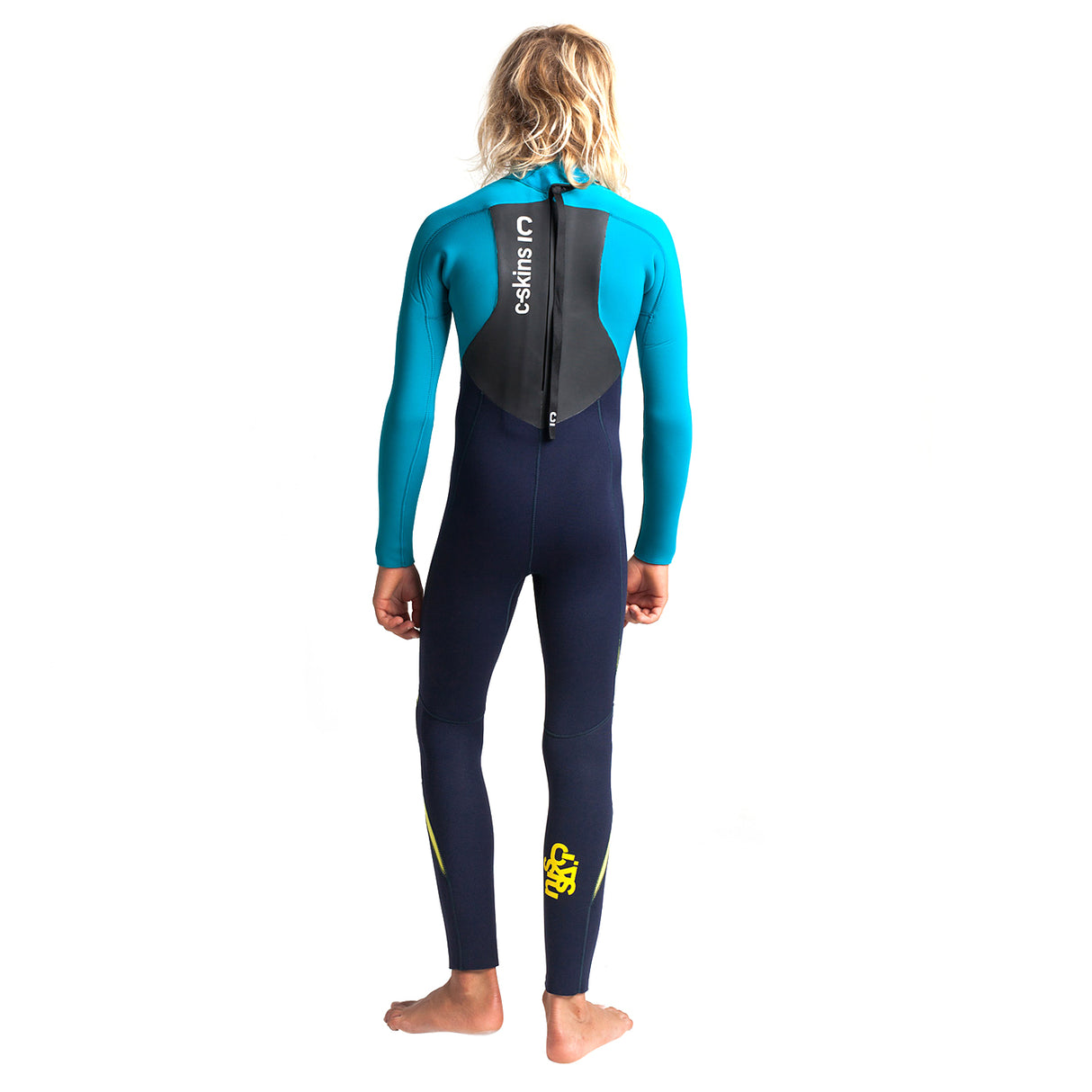 C-Skins Legend 5:4:3mm Junior Wetsuit - Slate/Ocean/Yellow