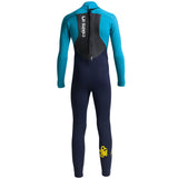 C-Skins Legend 5:4:3mm Junior Wetsuit - Back Slate/Ocean/Yellow