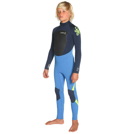 C-Skins Legend 5:4:3mm Junior Wetsuit - Cyan/Ink/Flo