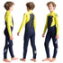 C-Skins Legend 5:4:3mm Junior Wetsuit - Slate/Flash Green/Silver | Views